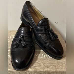 Domani Men's Classic Black Tassel Loafers